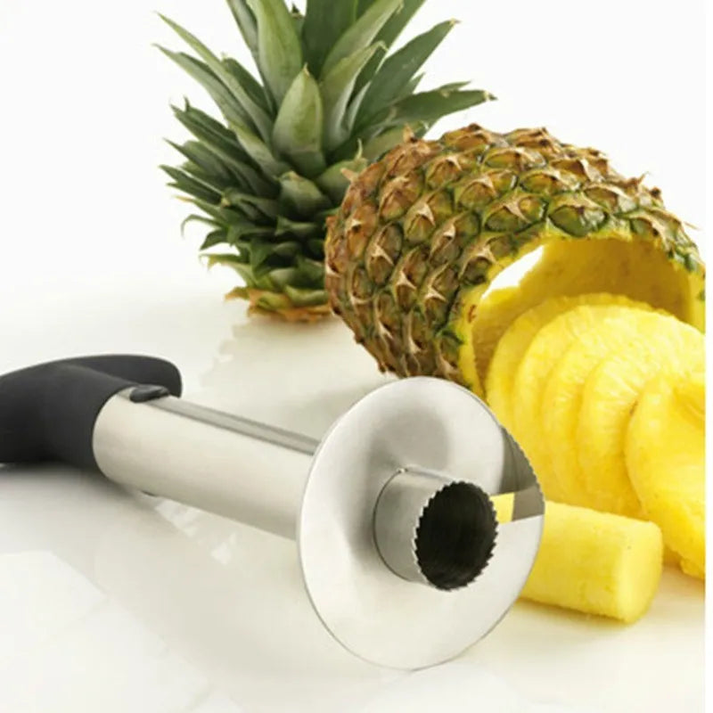 SliceEZZY™ - Stainless Steel Pineapple Slicer.