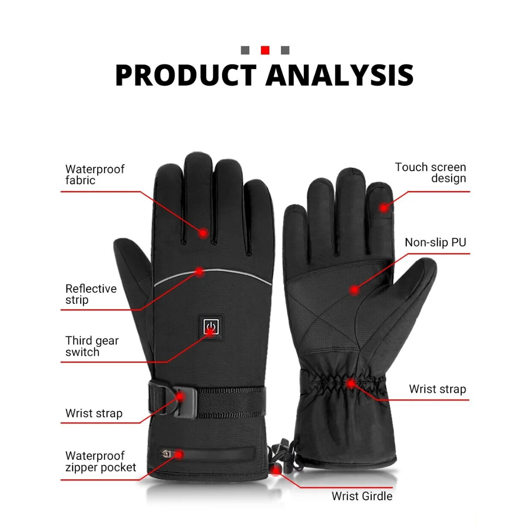 SmartGloves™ Heated gloves for winter outdoor activities